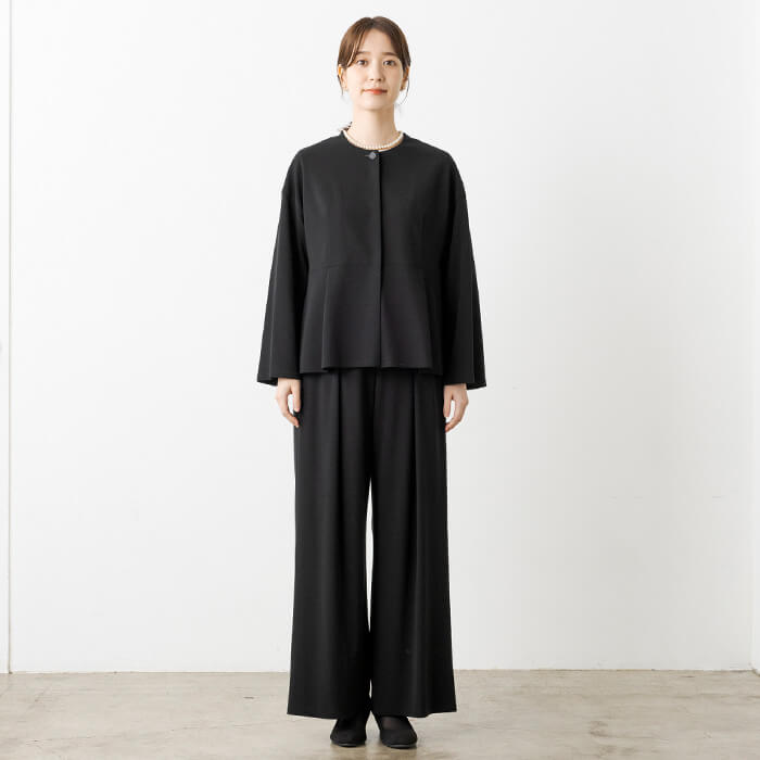 洗えるONOFFブラックフォーマル／ワイド M・ブラック｜東京ソワール