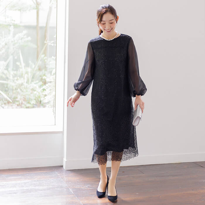 ワンピース(6401117)9号・ブラック｜フォーマルメッセージ