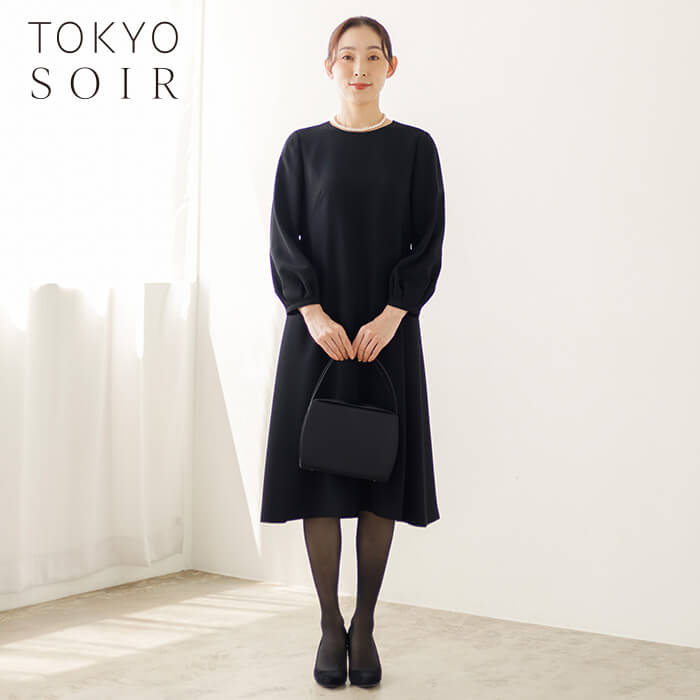 東京ソワール　SOIR ブラックフォーマル  13号 ブラックフォーマル(3409723)13号（L）・ブラック｜東京