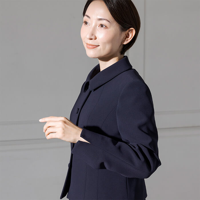 洗えるお受験スーツ 9号・ネイビー｜東京ソワールオンラインストア