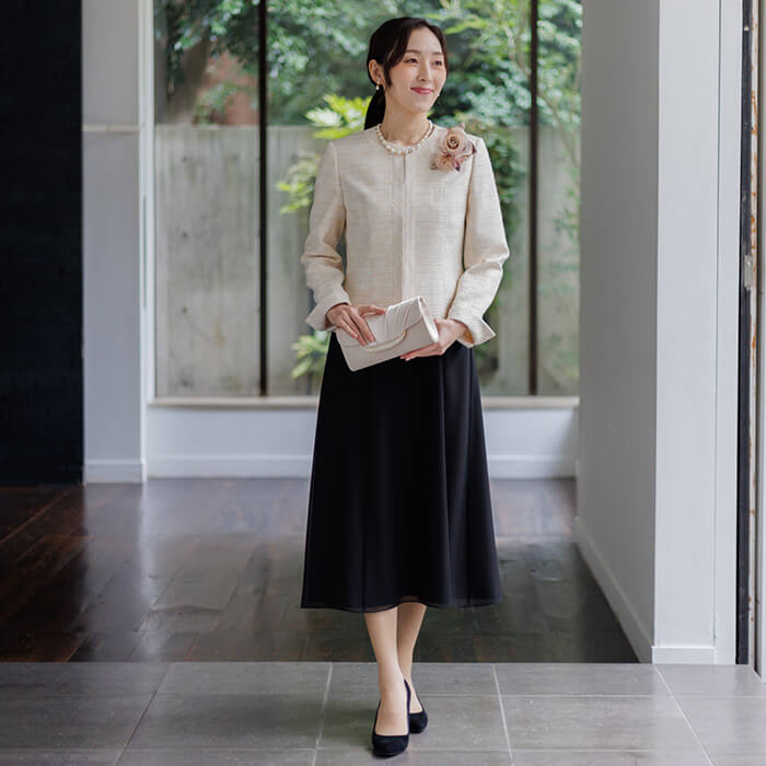 ジャケット(6410118)9号・ベージュ｜東京ソワールオンラインストア