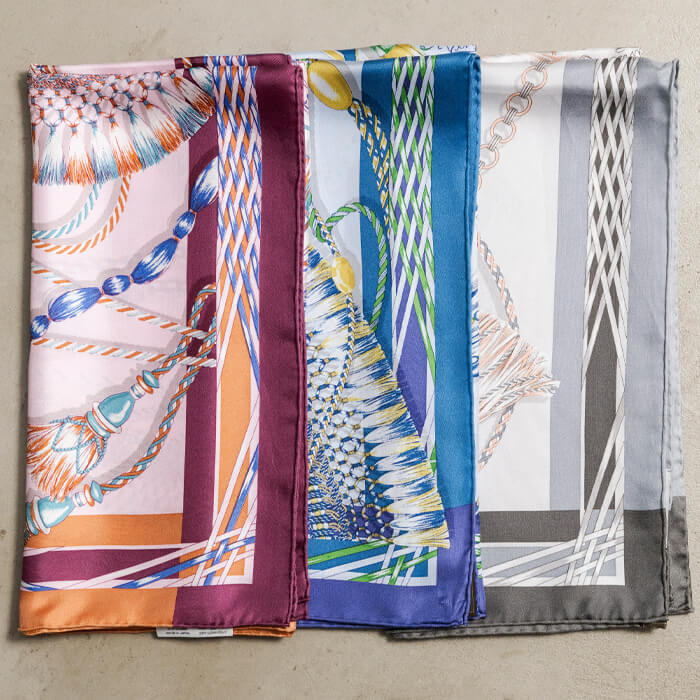 スカーフ(5831312)｜ブルー｜マニプリ