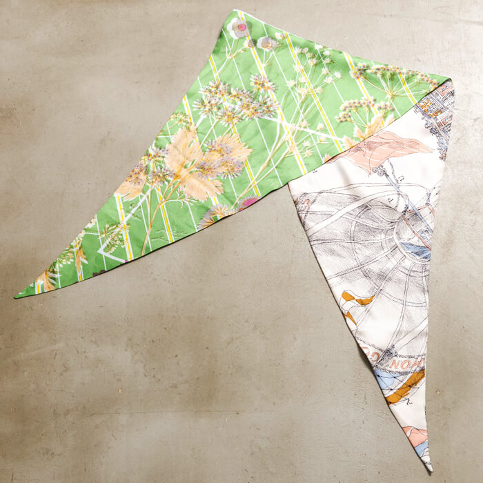 manipuri （マニプリ）のスカーフ VERMEIL par iena｜manipuri マニプリ ダイヤガタスカーフ 柄