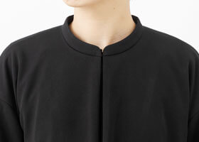 首元の品を作るスタンドカラー