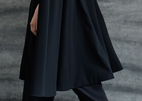 分量感のある裾