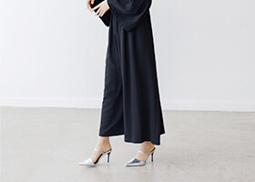 リラクシーな着心地のワイドパンツ