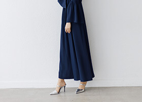 リラクシーな着心地のワイドパンツ