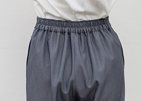 ストレスのない後ろウエストゴム