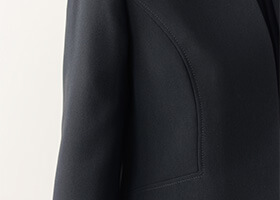 端正なステッチディテール