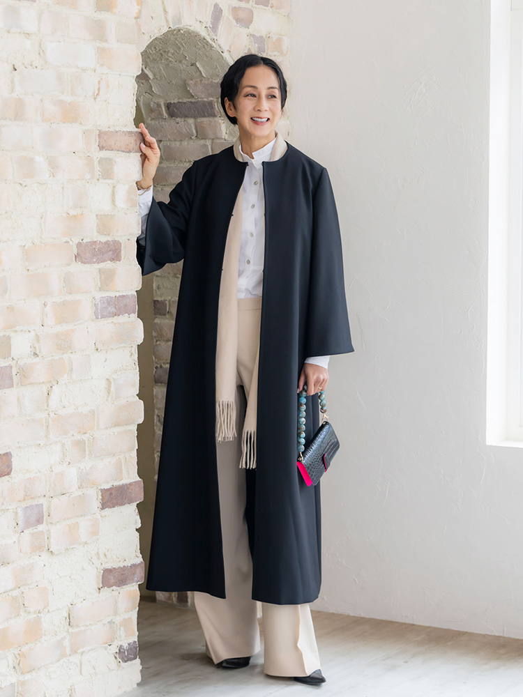 �����]���q�Z���N�V���� Ave.KIKI�~�����\���[�� One-piece �~ Coat