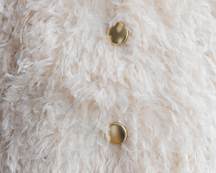 フェザーニットジャケット