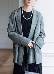 WEB限定|からみ織テーラードジャケット