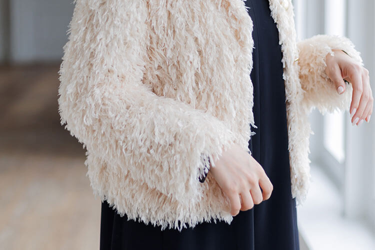 WEB限定|フェザーニットジャケット