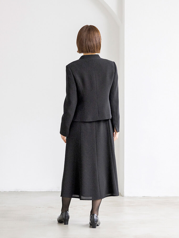 cahoさんコラボ|小柄さん向けミモレ丈のアンサンブル