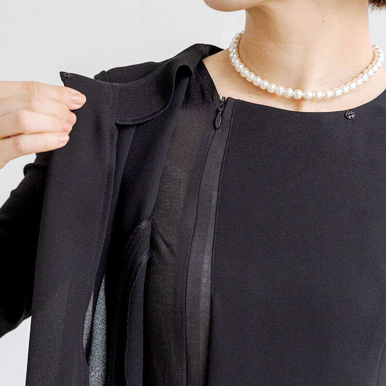 cahoさんコラボ|小柄さん向けミモレ丈のアンサンブル