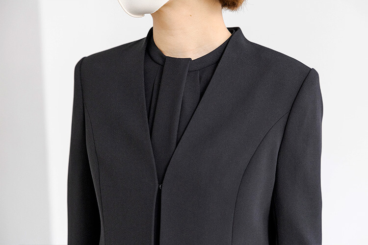 cahoさんコラボ|小柄さん向けテーパードのパンツスーツ