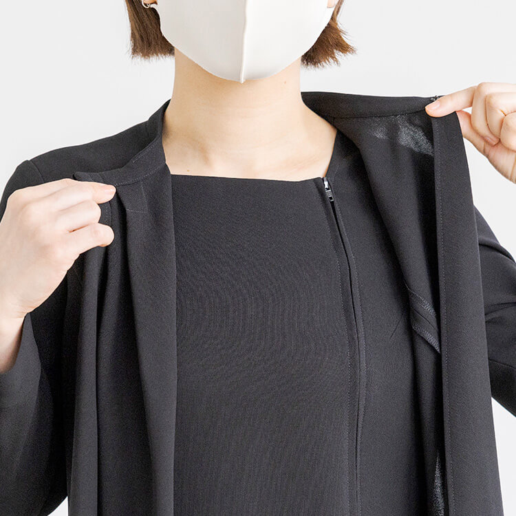 cahoさんコラボ|小柄さん向けテーパードのパンツスーツ