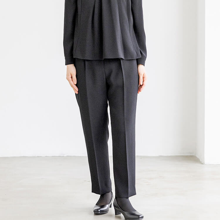cahoさんコラボ|小柄さん向けテーパードのパンツスーツ