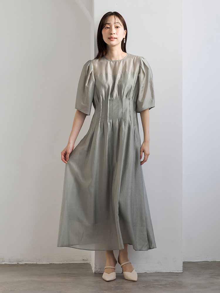 ウエストタックオーガンジードレス