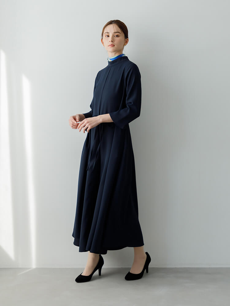 WEB限定|ポケット付きワイドオールインワンドレス